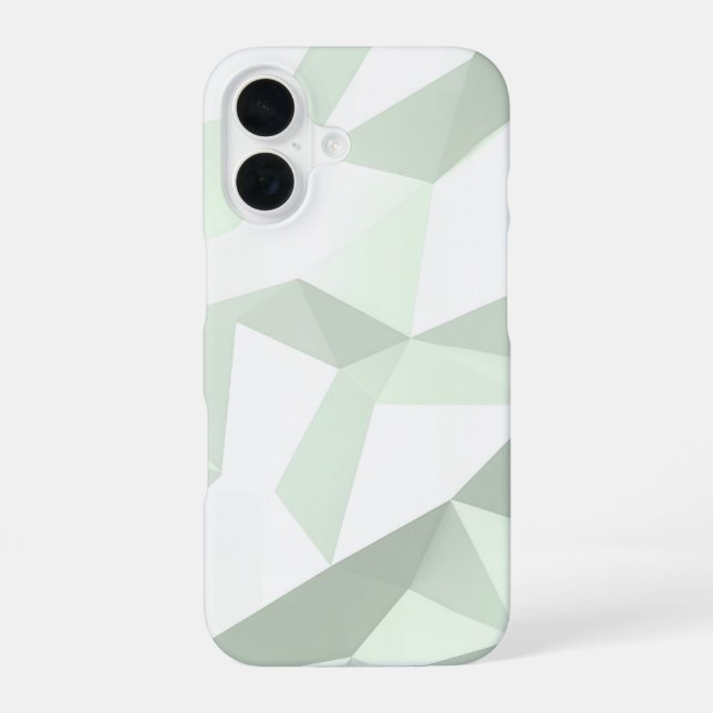 Funda Para iPhone 16 Mint Green Polygon Geometric (Reverso )