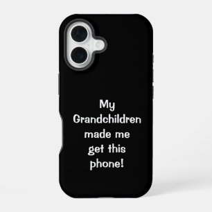 Funda Para iPhone 16 Mis Nietos Me Hicieron... Estuche de teléfono