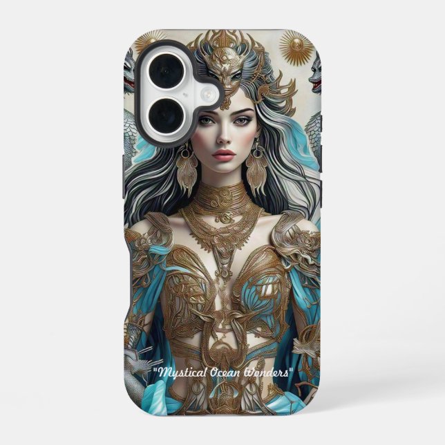 Funda Para iPhone 16 "Mitología Oceánica" (Reverso )