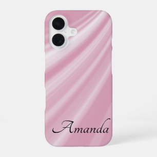 Funda Para iPhone 16 Moderno Estiloso Personalizado Pasta Rosa Pálido