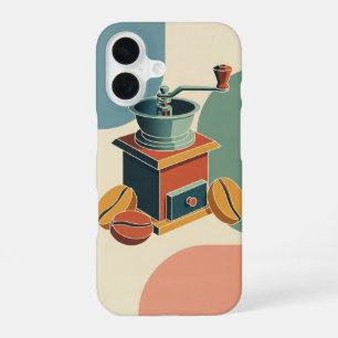 Funda Para iPhone 16 Molino de café vintage estilizado