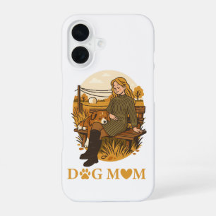 Funda Para iPhone 16 Momento de unión de la mamá perruna acogedora con 