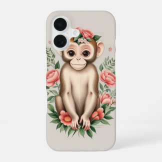 Funda Para iPhone 16 Mono Marrón Lindo