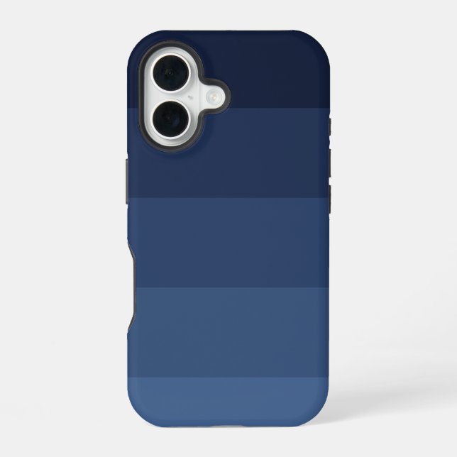 Funda Para iPhone 16 Monocromático azul (Reverso )