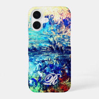 Funda Para iPhone 16 Monograma abstracto artístico etéreo mágico