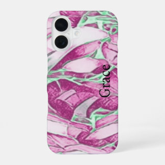 Funda Para iPhone 16 Monograma Floral