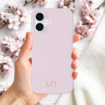 Monograma inicial de oro rosado Minimalista modern