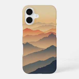 Funda Para iPhone 16 Montañas Brumosas Retro