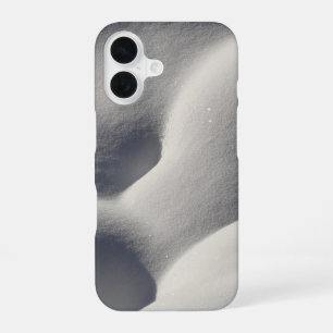 Funda Para iPhone 16 Montículos de Nieve Brillantes Naturaleza Abstract
