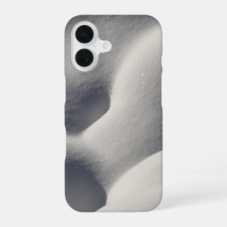 Funda Para iPhone 16 Montículos de Nieve Brillantes Naturaleza Abstract