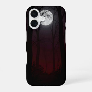 Funda Para iPhone 16 Moonlit Dark Forest Gothic Phone Case