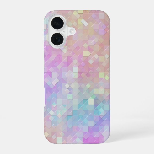 Funda Para iPhone 16 mosaico de destello holográfico : (Reverso )