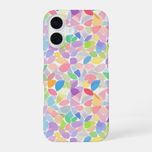Funda Para iPhone 16 Mosaico de primavera colorido Pastel