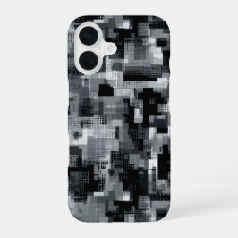 Funda Para iPhone 16 Mosaico Matricial Monocromo