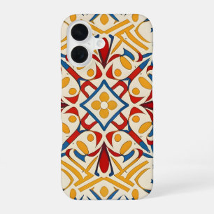 Funda Para iPhone 16 mosaico vintage, patrón de Mandala