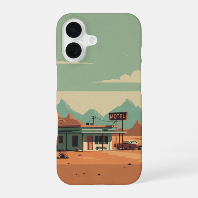 Funda Para iPhone 16 Motel Desert Road (Reverso )