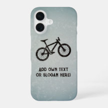 Motivo de ciclismo de montaña con tu propio nombre