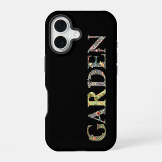 Funda Para iPhone 16 Motto y marco del jardín floral William Morris