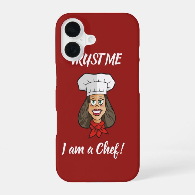 Funda Para iPhone 16 Mujer Chef (Reverso )