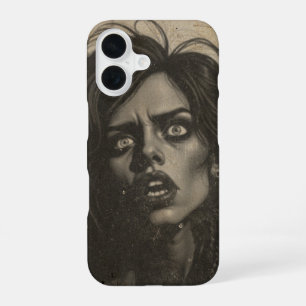 Funda Para iPhone 16 Mujer de Retro 80 con aspecto de disgustada