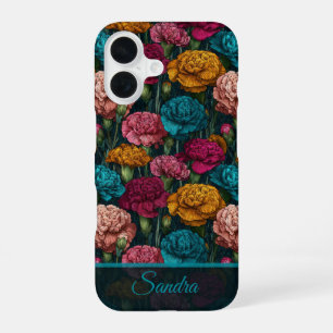 Funda Para iPhone 16 Mujeres Artísticas Regalo Clavel Personalizado