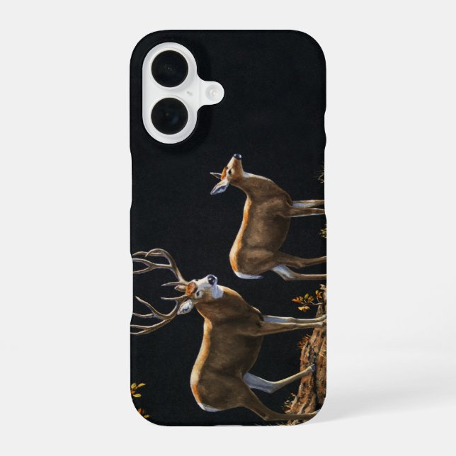 Funda Para iPhone 16 Mule Deer Buck & Doe (Reverso )