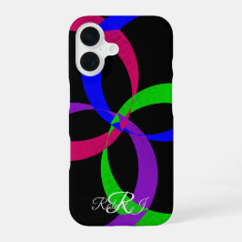Funda Para iPhone 16 Multi Color Geometric Interchange iPhone 16 Case