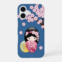 Muñeca Kokeshi de primavera - Geisha japonesa suav