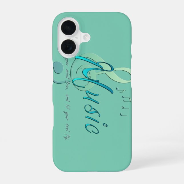 Funda Para iPhone 16 Música (Reverso )