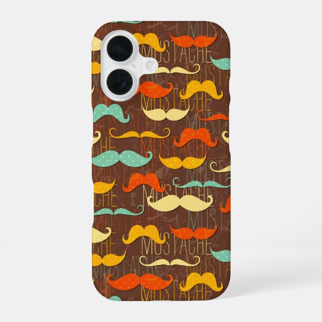Funda Para iPhone 16 Mustaches (Reverso )