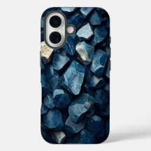 Mystic Blue Crystals Print Phone Case para iPhone