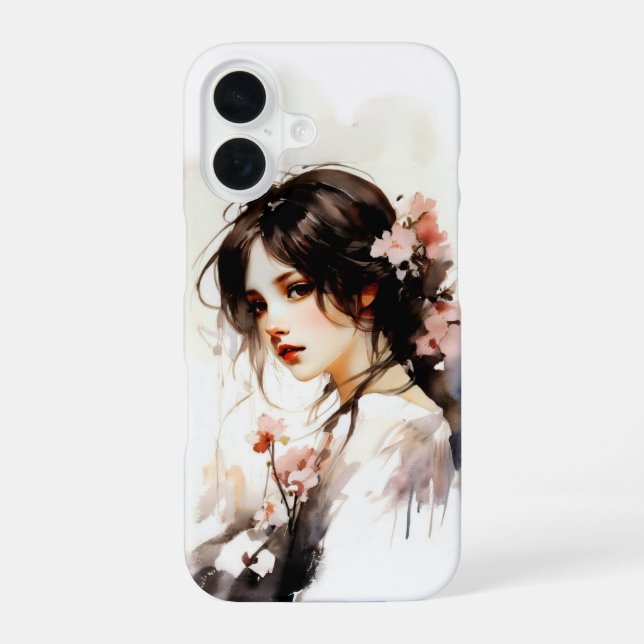 Funda Para iPhone 16 Mystique en Flor #086: Flores Silenciosas (Reverso )