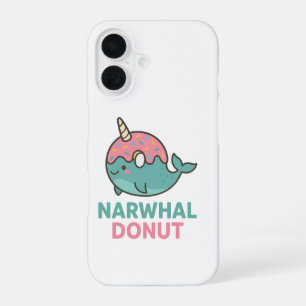 Funda Para iPhone 16 Narwhal Donut Phone Case