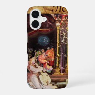 Funda Para iPhone 16 NATIVIDAD CON ÁNGELES - MAGIA DE LA NAVIDAD monogr