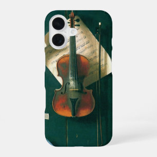 Funda Para iPhone 16 Naturaleza muerta de violín antiguo de William Mic