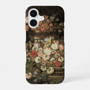 Funda Para iPhone 16 Naturaleza Muerta Flores, Floral Barroco Vintage