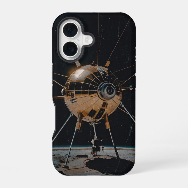 Funda Para iPhone 16 Nave alienígena (Reverso )