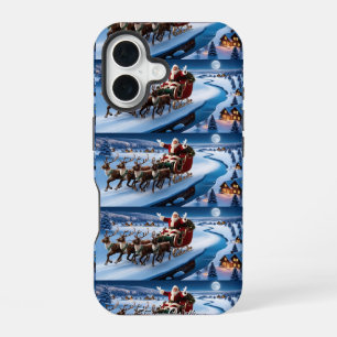 Funda Para iPhone 16 Navidad Alegre Tradicional Vintage Encantador