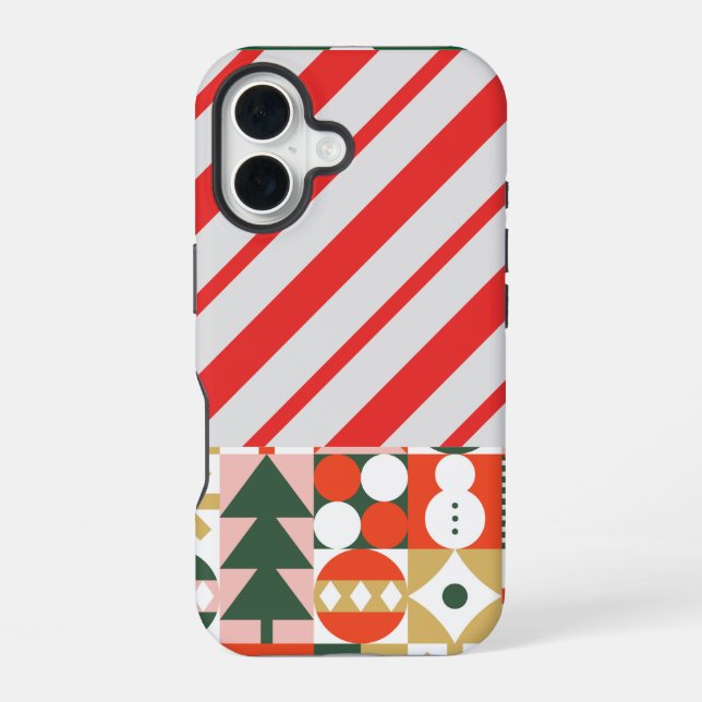 Funda Para iPhone 16 Navidad Festiva (Reverso )