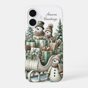 Funda Para iPhone 16 Navidad Festiva Country Holiday