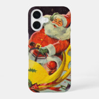 Navidad Vintage, Santa Claus en una nave espacial