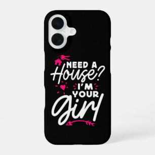 Funda Para iPhone 16 Necesito Una Casa Soy Tu Chica Inmobiliaria Casa C