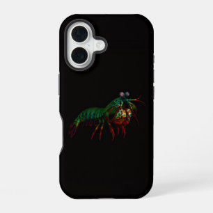 Funda Para iPhone 16 Negro 4 Luxe iPhone 16 Mate, Gamba de Mantis