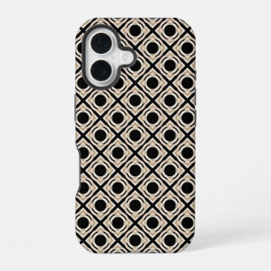 Funda Para iPhone 16 Negro y Tan