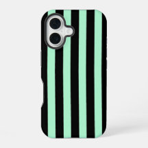Negro y verde menta