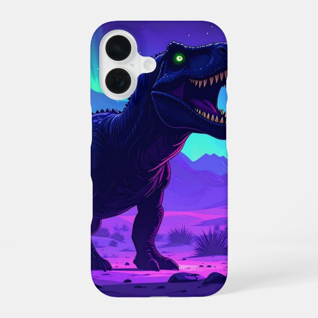 Funda Para iPhone 16 Neon T-Rex (Reverso )