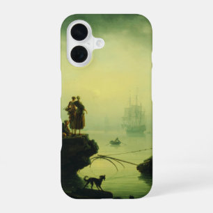 Funda Para iPhone 16 Niebla matutina en el mar por Joseph Vernet