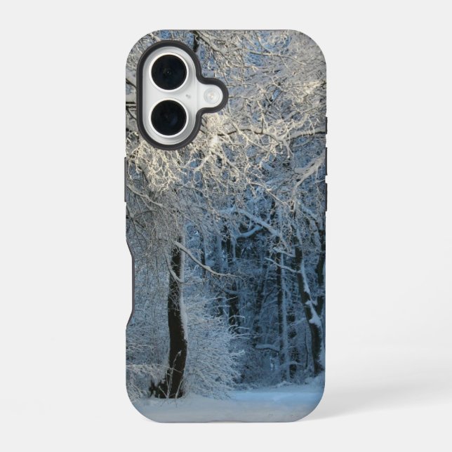 Funda Para iPhone 16 Nieve de Invierno (Reverso )