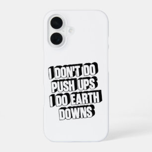 Funda Para iPhone 16 No Hago Flexiones Hago Abajamientos Divertidos Ent