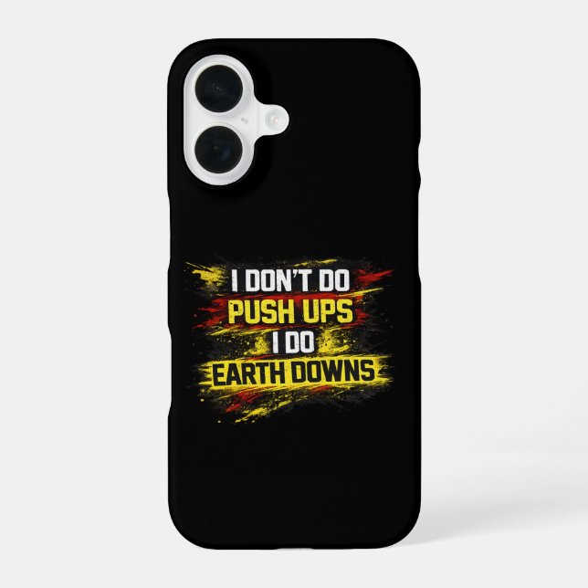 Funda Para iPhone 16 No Hago Flexiones Hago Abdominales Gimnasio (Reverso )